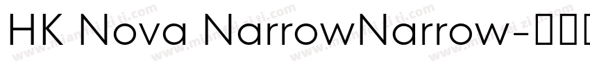 HK Nova NarrowNarrow字体转换